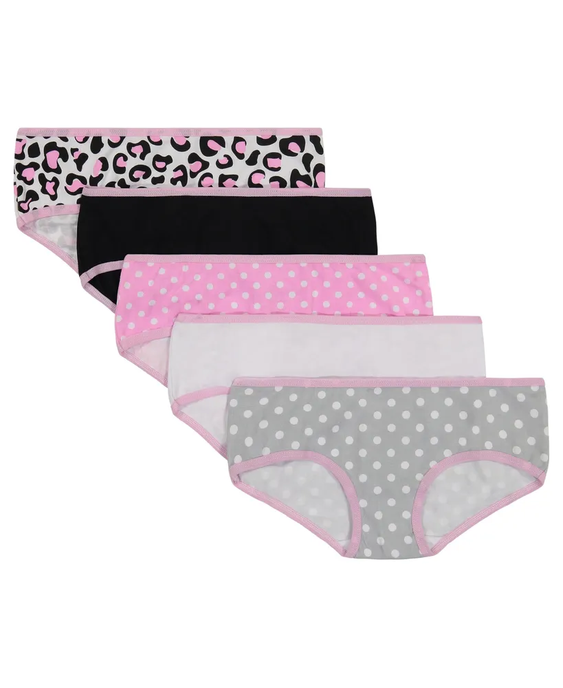 Andy & Evan Toddler/Child Girls Five Pack Hipsters Underwear - Assorted pre