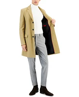 Hugo by Boss Men's Slim-Fit Migor Beige Overcoat