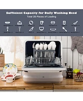 Portable Countertop Dishwasher Compact Dishwashing Machine