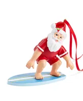 Holiday Lane Hawaii Surfing Santa Ornament, Created for Macy's