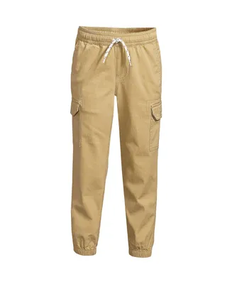 Lands' End Boys Iron Knee Stretch Cargo Jogger Pants