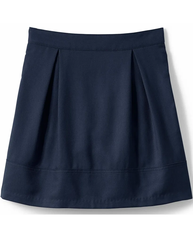 Lands' End Little Girls School Uniform Solid Pleated Skort Top of Knee