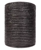 Artifacts Trading Company Rattan Round Waste Basket with Metal Liner