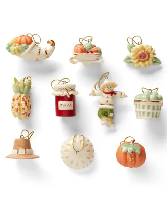 Lenox Autumn Favorites 10-Piece Ornament Set