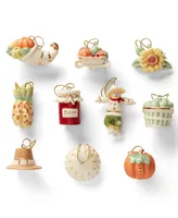 Lenox Autumn Favorites 10 Piece Ornament Set