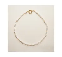 Joey Baby 18K Gold Plated Freshwater Pearls with Rose Gold Beads- Mathilde Necklace 17" For Women