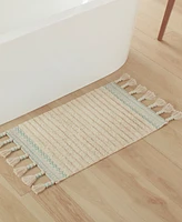 Lucky Brand Overtufted Cotton Fringe Bath Rug