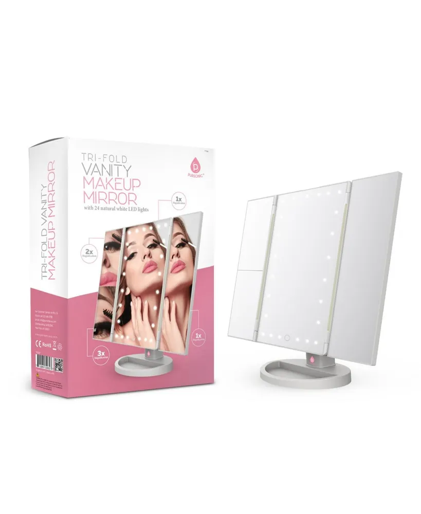 Pursonic Tri-Fold Vanity Makeup Mirror