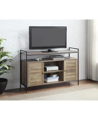 Simplie Fun Baina Tv Stand in Rustic Oak & Black Finish LV00743