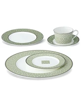 Noritake Infinity Green Platinum 5 Piece Place Setting