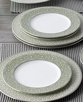 Noritake Infinity Green Platinum 4 Piece Salad Plate Set, Service for 4