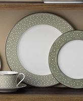 Noritake Infinity Platinum 4 Piece Dinner Plate Set , Service for 4