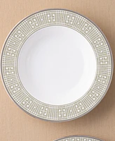 Noritake Infinity Green Platinum 4 Piece Soup Bowl Set 12 oz, Service for 4