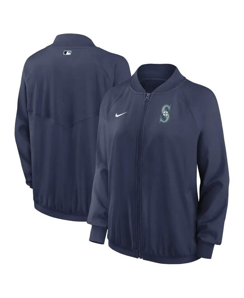 Women's G-III 4Her by Carl Banks College Navy Seattle Seahawks  Double-Coverage Full-Zip Hoodie Jacket