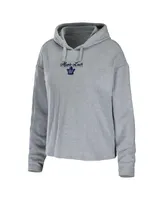 Women's Wear by Erin Andrews Heather Gray Toronto Maple Leafs Logo Pullover Hoodie and Pants Sleep Set