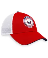 Men's Fanatics Red, White Washington Capitals Iconic Gradient Trucker Snapback Hat
