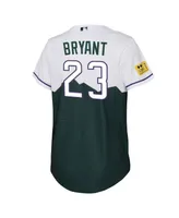 Big Boys and Girls Nike Kris Bryant Green Colorado Rockies City Connect Replica Player Jersey