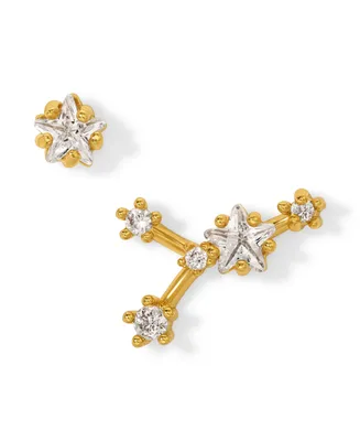 Girls Crew Faux Cubic Zirconia Constellation Stud Earrings