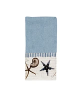 Avanti Antigua Starfish & Seashells Cotton Fingertip Towel, 11" x 18"