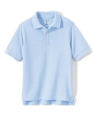 Lands' End Girls School Uniform Short Sleeve Mesh Polo Shirt