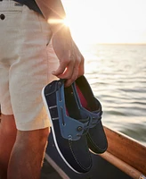 Barbour Men's Leather & Suede Wake 2-Eye Boat Shoes