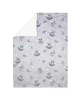 Lambs & Ivy Star Wars Cozy Friends Baby Yoda/Grogu Fleece Baby Blanket