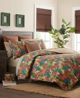 Patricia Nash Watercolor Butterfly Reversible Quilt Set, King