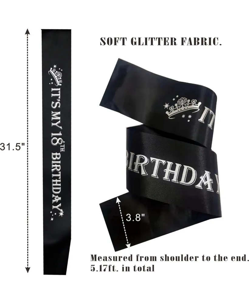 18th Birthday Sash and Tiara for Women