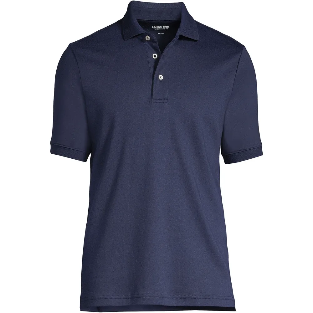 Lands' End Big & Tall Short Sleeve Cotton Supima Polo Shirt