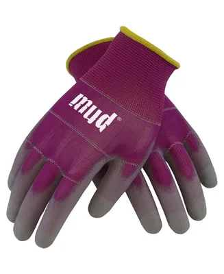 Safety Works 028R L Smart Mud Womens Garden Gloves, Large, Raspberry