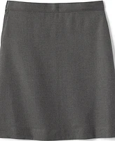 Lands' End Big Girls Plus School Uniform Solid A-line Skirt Below the Knee