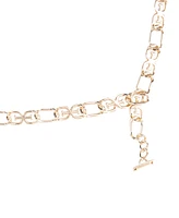 Sam Edelman Women's Double-e Logo Chain Dress Belt