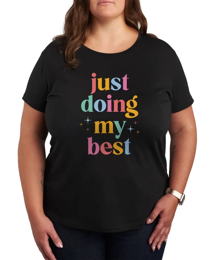 Hybrid Apparel Trendy Plus Mother's Doing My Best Graphic T-shirt