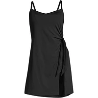 Lands' End Women's D-Cup Sweetheart Swim Dress One Piece Swimsuit Adjustable Straps