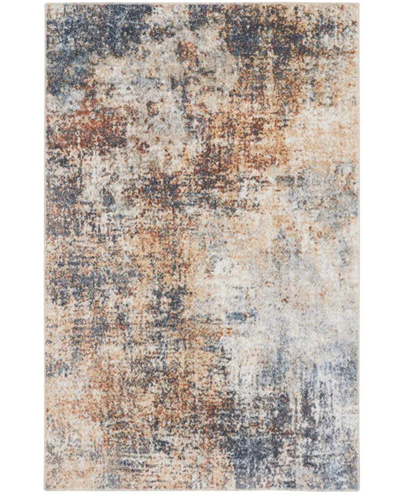 Nourison Home Astra Machine Washable ASW07 3'3" x 5' Area Rug