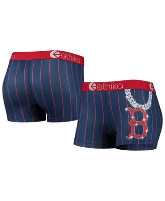 Women's Ethika Navy Boston Red Sox Slugger Shorts