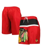 Men's Starter Red Chicago Blackhawks Sea Wind Swim Trunks