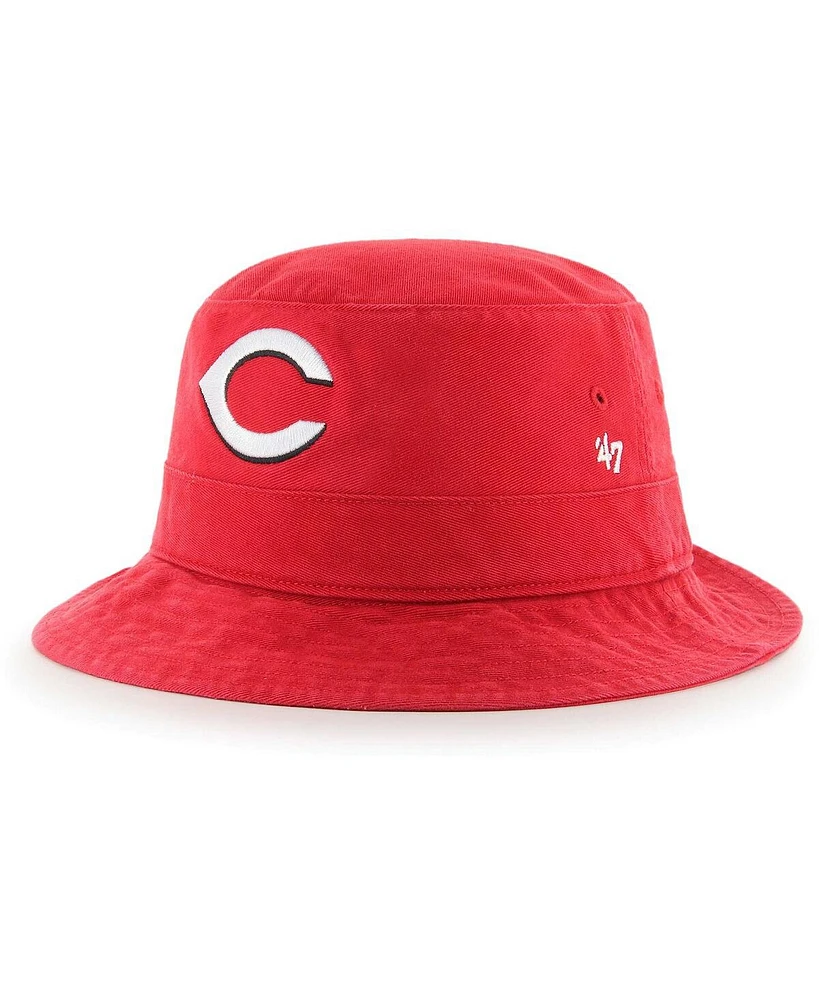 Men's '47 Brand Red Cincinnati Reds Primary Bucket Hat