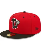 Men's New Era Red Lansing Lugnuts Authentic Collection Team Home 59FIFTY Fitted Hat