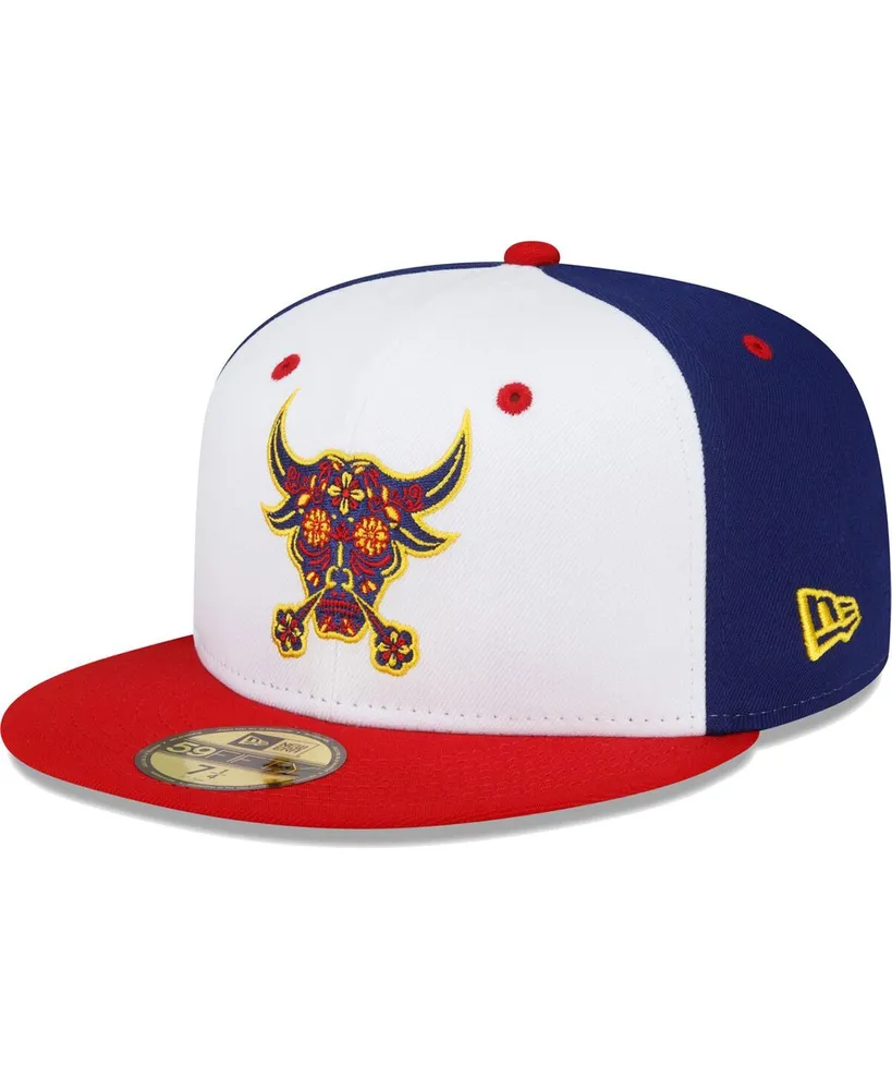 Men's New Era White Durham Bulls Copa De La Diversion 59FIFTY Fitted Hat