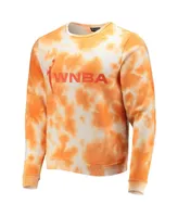 Men's The Wild Collective Orange Wnba Cloud Wash Pullover Sweatshirt