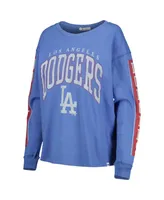 Women's '47 Brand Royal Los Angeles Dodgers Statement Long Sleeve T-shirt