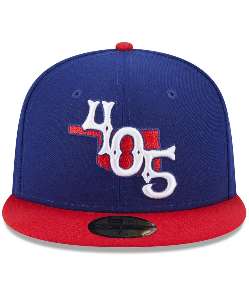 Men's New Era Blue Oklahoma City Dodgers Authentic Collection Alternate Logo 59FIFTY Fitted Hat