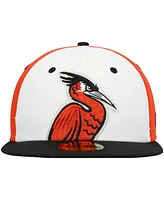 Men's New Era White Delmarva Shorebirds Authentic Collection Team Alternate 59FIFTY Fitted Hat