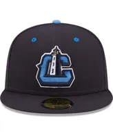 Men's New Era Navy Lake County Captains Authentic Collection 59FIFTY Fitted Hat