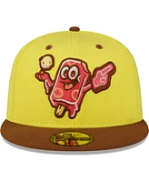 Men's New Era Yellow Beloit Sky Carp Copa De La Diversion 59FIFTY Fitted Hat