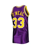 Men's Mitchell & Ness Shaquille O'Neal Purple Lsu Tigers Authentic Jersey