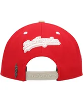 Men's Pro Standard White, Red Los Angeles Dodgers Strawberry Ice Cream Drip Snapback Hat