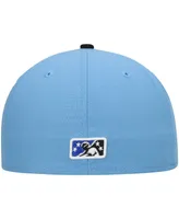 Men's New Era Light Blue Omaha Storm Chasers Authentic Collection Team Alternate 59FIFTY Fitted Hat