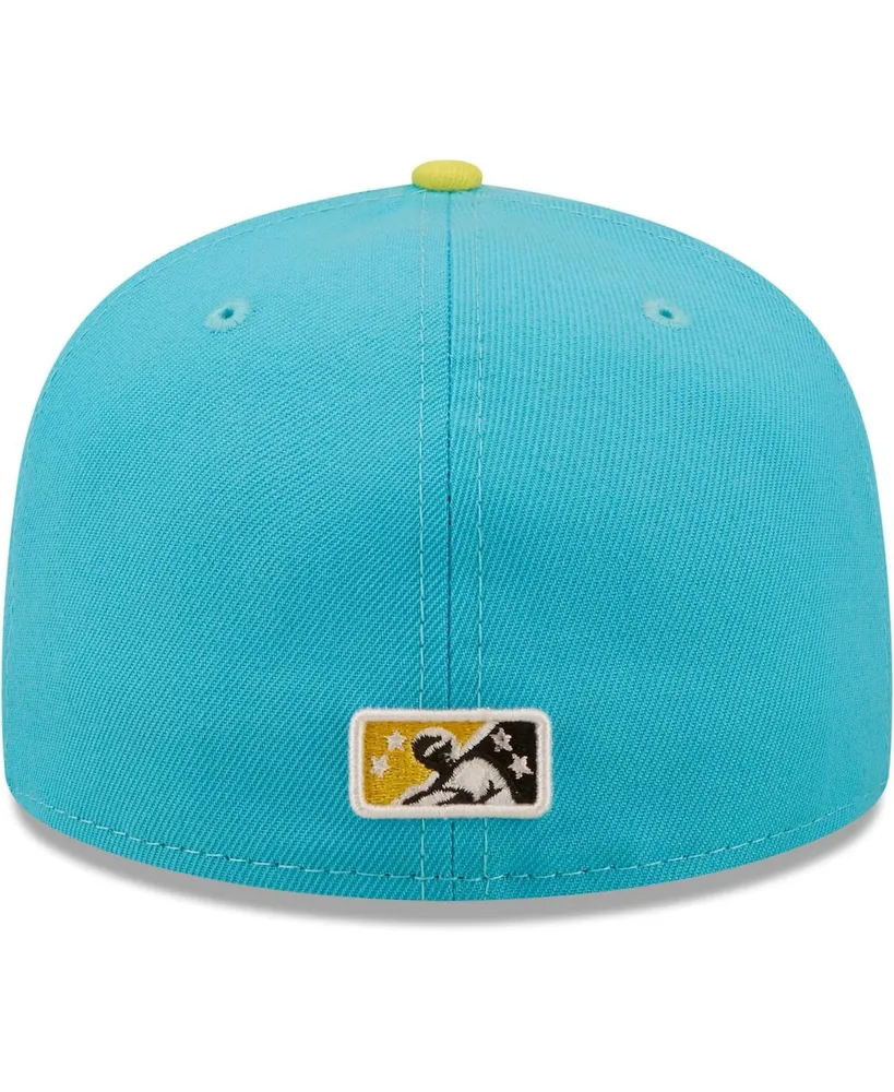 Men's New Era Aqua Perros Santos De Charleston Copa La Diversion 59FIFTY Fitted Hat